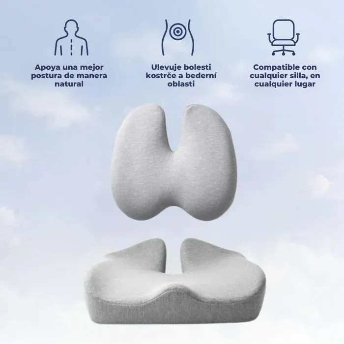 OrthoSupport™ – Almohada para la postura en silla de oficina