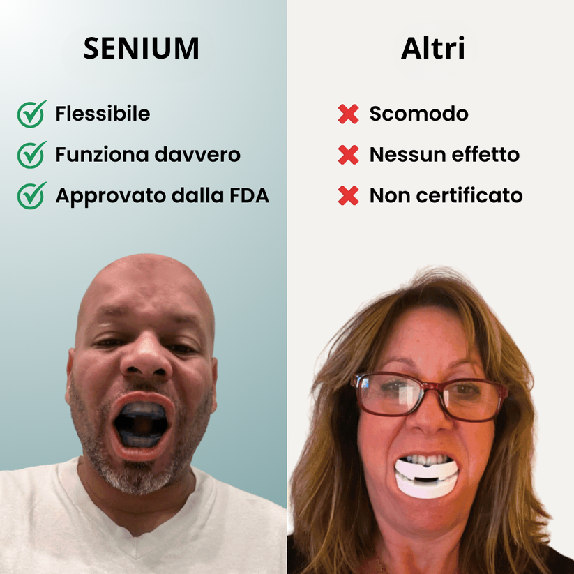 SENIUM™ – Bite anti-russamento silenzioso universale