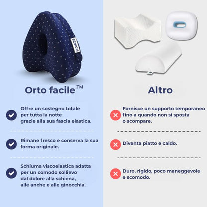 Ortofacile™ – Cuscino ortopedico per sciatalgia, anche e gambe