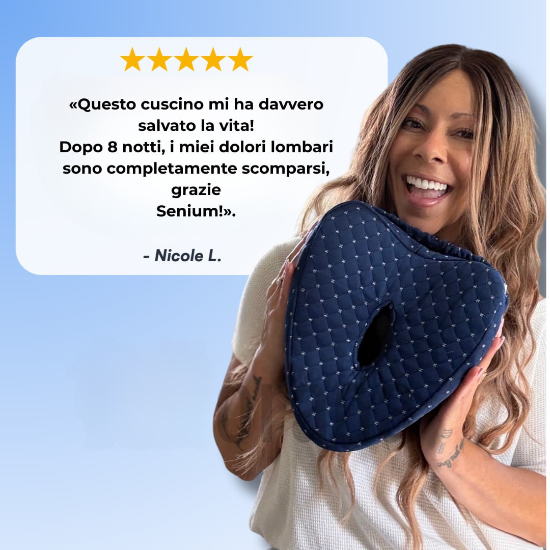 Ortofacile™ – Cuscino ortopedico per sciatalgia, anche e gambe