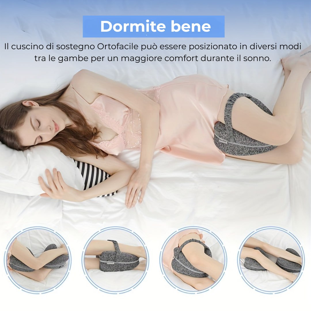Ortofacile™ – Cuscino ortopedico per sciatalgia, anche e gambe