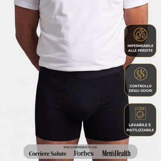 Boxer da uomo con protezione per tutto il giorno